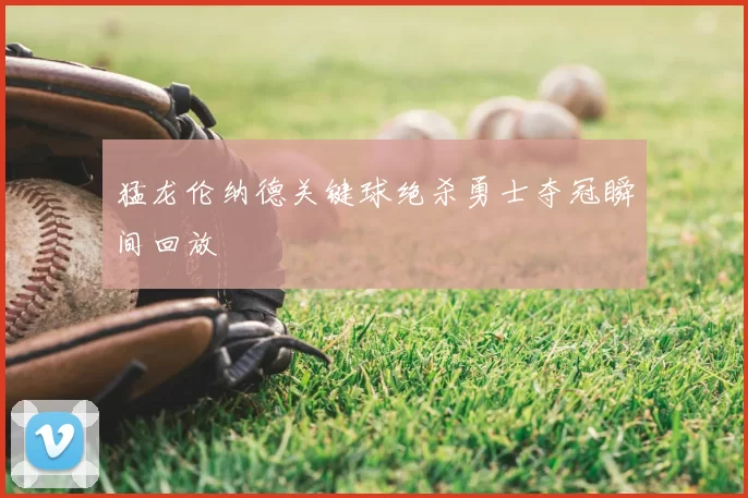 猛龙伦纳德关键球绝杀勇士夺冠瞬间回放