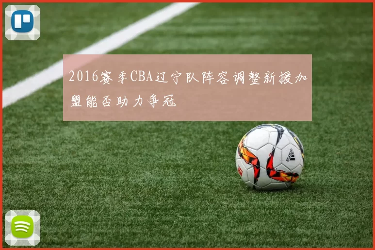 2016赛季CBA辽宁队阵容调整新援加盟能否助力争冠